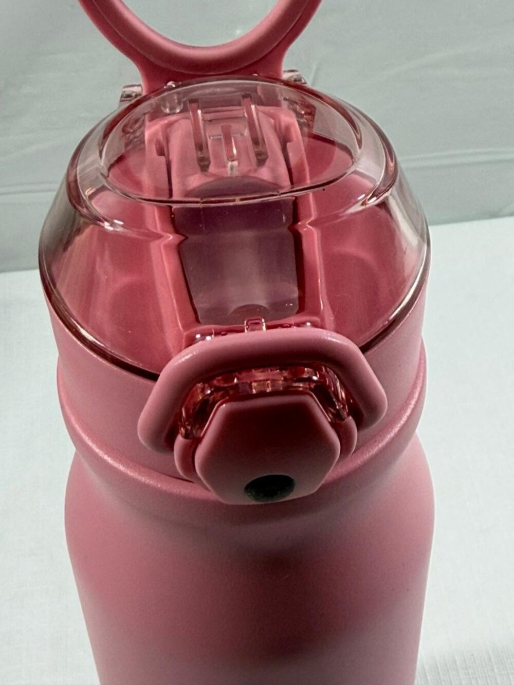 32oz Pink Insulated Stainless Steel Water Bottle w/ Straw Lid BPA Free - Picture 3 of 6